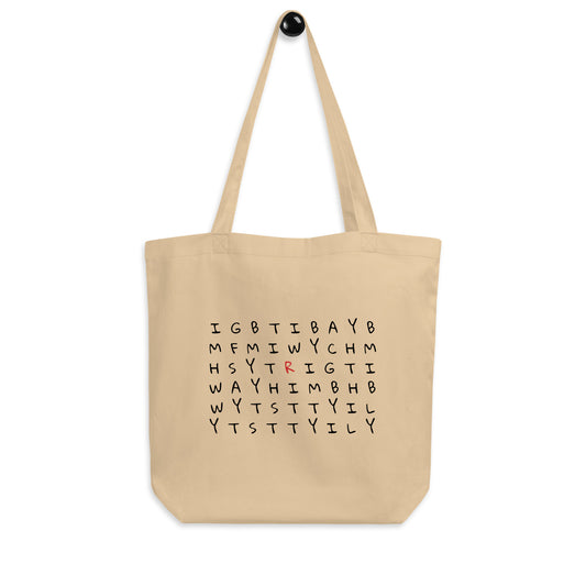 Risk Letter Tote Bag